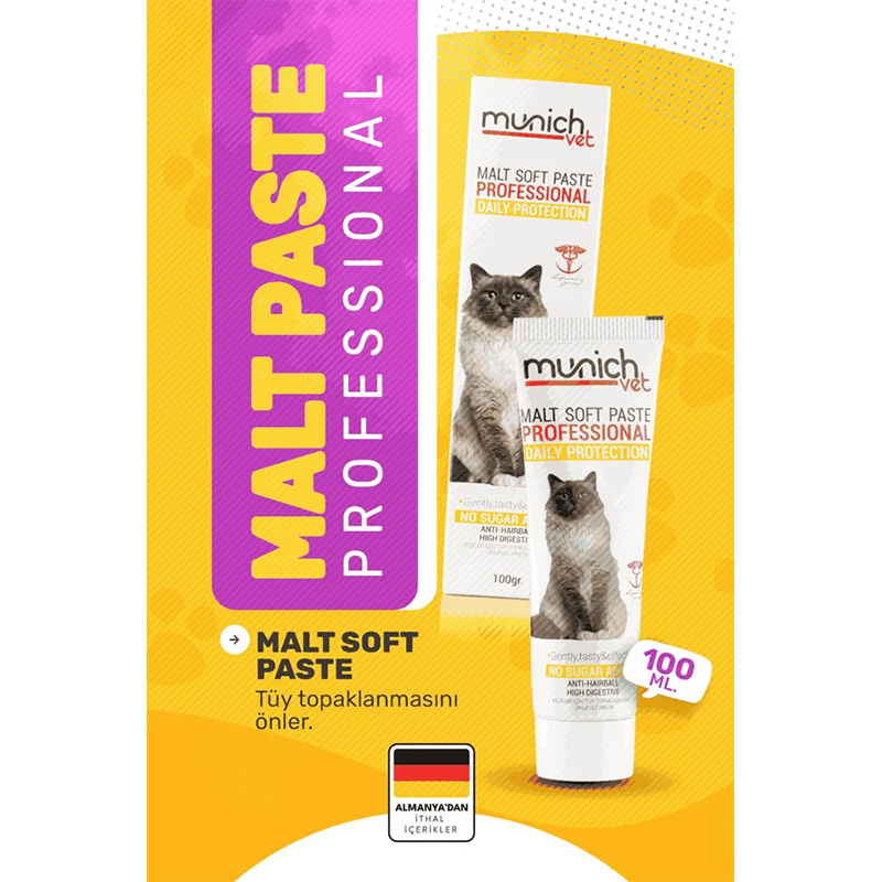 Munich Vet Tüy Yumağı Önleyici Macun 100 gr